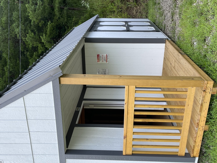 Lofted Barn Side Porch - 10x20